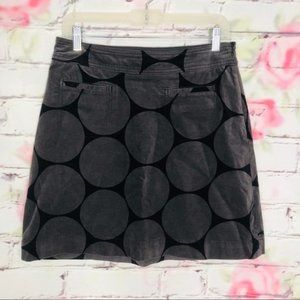 Boden Mod Print Velvet-feel Skirt Sz 12R